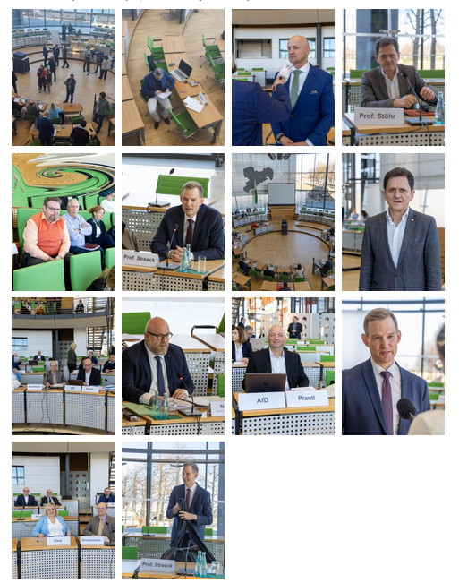 Bilder von der ersten Anhörung des Corona-Untersuchungsausschuss in Sachsen